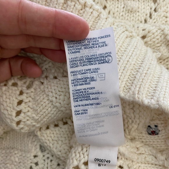 Women’s, Tommy Hilfiger, Open Knit, Crew Neck, Sweater - Picture 9 of 9